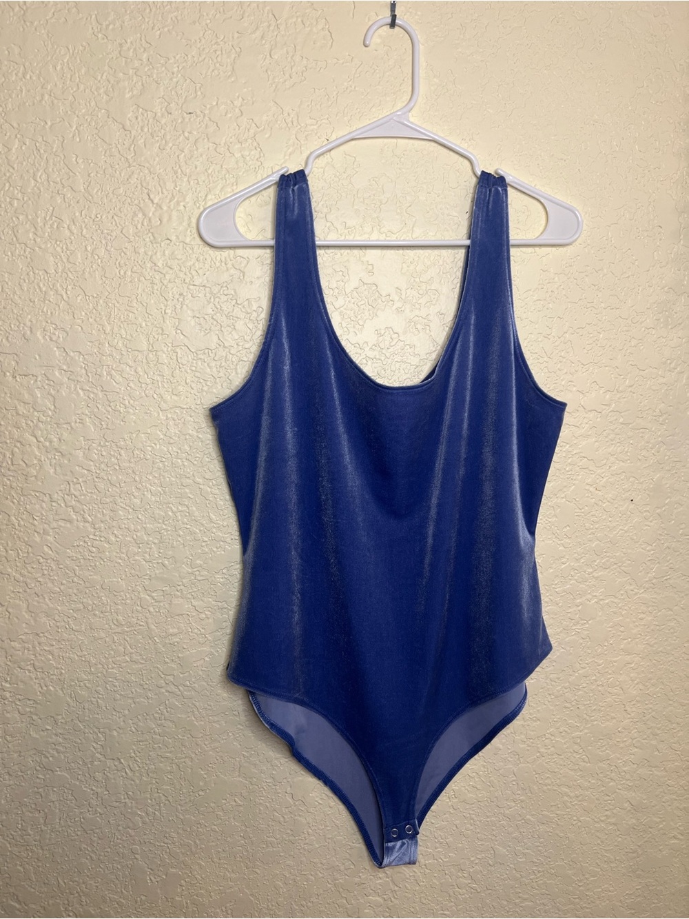 Forever 21 Shimmery Purple Scoop Neck Bodysuit